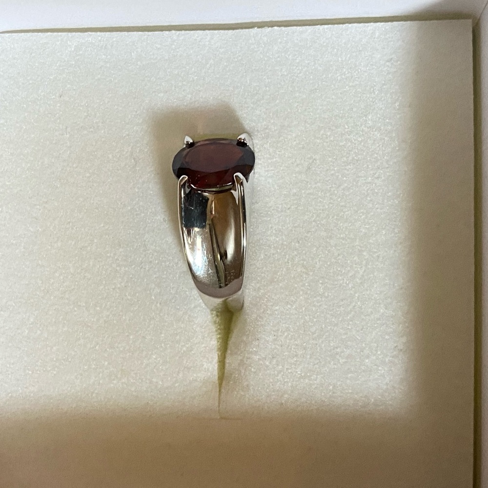 NWOT VERMELHO GARNET STERLING RING - Picture 7 of 9